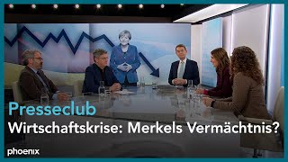 presseclub  Wirtschaftskrise Merkels Vermächtnis  011224 [upl. by Nnaycnan]