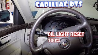 how to reset oil life 100 on Cadillac DTS 2009 and other modes [upl. by Johann]