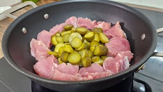 Das leckerste Abendessen das ich je gekocht habe Schweinefleisch mit eingelegten Gurken [upl. by Mellar]