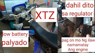 Yamaha XTZ 125 replace voltage regulator [upl. by Galina568]