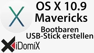 OS X Mavericks Bootfähigen USB Stick erstellen [upl. by Christianna]