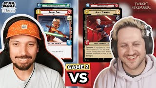 💥 Mike vs Jay ROUND 2 Ahsoka vs Ventress  Star Wars Unlimited Gameplay [upl. by Derry]