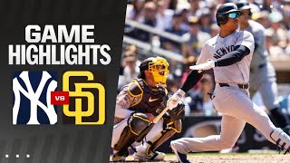 Yankees vs Padres Game Highlights 52624  MLB Highlights [upl. by Ocicnarf389]