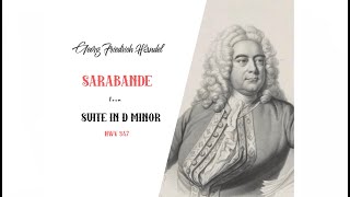 G F Händel SARABANDE from the Suite in D minorHWV 347orchestral accompaniment [upl. by Iggam878]