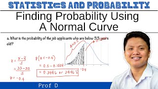 Finding probability using a normal curve  Prof D [upl. by Bruis]