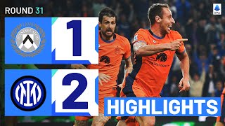 UDINESEINTER 12  HIGHLIGHTS  Inter come back from behind  Serie A 202324 [upl. by Thurmond]