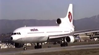 Leased Hawaiian Air Lockheed L10113851 Departing LAX [upl. by Anu]