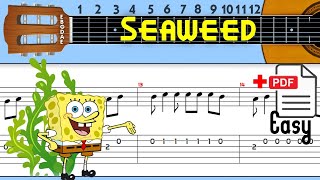 Spongebob  Seaweed Guitar Tab Easy solo  fingerstyle  chords [upl. by Nadya911]