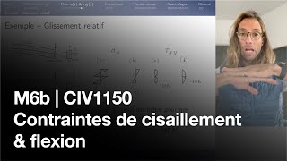 M6b  Contraintes de cisaillement amp flexion  CIV1150 [upl. by Arodaeht]