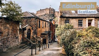 Edinburgh Scotland  The Most Beautiful City In The World  Walking Tour 4K HDR 60fps [upl. by Finley]