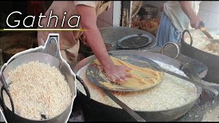 Gathiya Recipe  How To Make Bhavnagari Gathiya  Ratlami Sev  Besan Namkeen Gathiya  Gathiya Sev [upl. by Ybhsa]