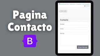 Página de contacto con Bootstrap [upl. by Aciemaj]