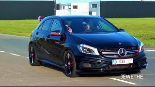 MercedesBenz A45 AMG Exhaust SOUNDS Accelerations amp Downshifts [upl. by Felske]