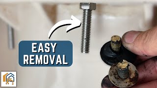 How to Replace Rusted Toilet Tank Mounting Bolts [upl. by Kirtap]