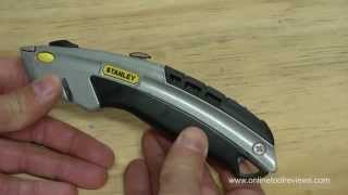 Stanley 10788 Utility Knife Review  OnlineToolReviewscom [upl. by Helgeson818]