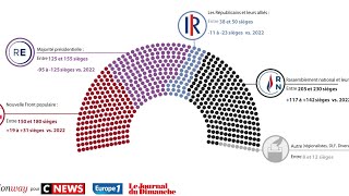 SONDAGE  Législatives 2024  voici à quoi pourrait ressembler la nouvelle Assemblée nationale [upl. by Atled]