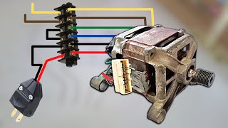 Washing Machine Motor Connections For Your Easy Projects [upl. by Yelsha]