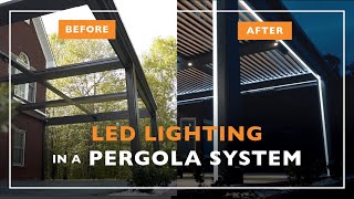 Installing LED Strip Lights into a Pergola [upl. by Crowley]