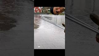 S034  Unclogging a storm drain after rain in Germany shorts [upl. by Aihsenyt]