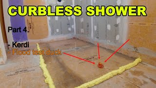 Applying kerdi to curbless shower [upl. by Jard822]