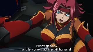 Code Geass dakkan no roze Kallen cameo sub and dub [upl. by Mervin]