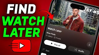 How To Find Watch Later Playlist On YouTube [upl. by Obeded]