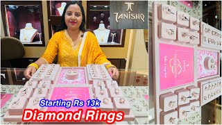 Tanishq affordable range starting Rs 13k Diamond Ring Collections  Low budget Rings 💍 Nalaganda [upl. by Hildegaard]