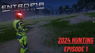 Entropia Universe 2024 Hunting  Episode 1  Combibos and Pigeons [upl. by Gairc347]