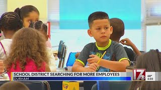 Durham schools holding job fair as 120 teachers still needed [upl. by Langston607]