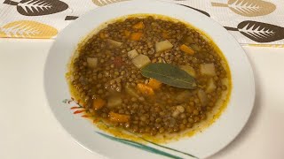 Gjellë me thjerrëza dhe perime  Lentil and vegetable dish [upl. by Norek21]