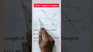 Circle  Length of Common tangent  SSC Railway most important question ssc [upl. by Eiger515]