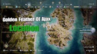 Assassin creed Odyssey  Golden feather Of Ajax for Xenia  Quest Location [upl. by Ahseile545]