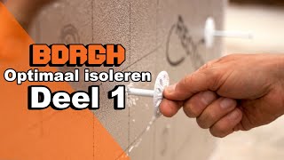 Harde Isolatieplaten Bevestigen aan de Muur  Optimaal Isoleren [upl. by Alledi]