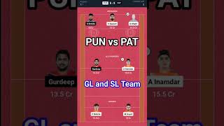 PUN vs PAT Dream11 Team🔥 punvspat viral Kabaddilive glteam [upl. by Anneirb1]