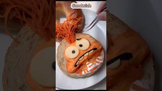 Inside Out 2 Anxietys Wobbly Bagel Sandwichquotsandwich toast lunchboxideas fyp viral [upl. by Rudolph568]