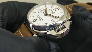 【浪裡白條】沛納海 PAM 1523 Luminor Marina 1950三日鍊不鏽鋼腕錶 [upl. by Bonneau]