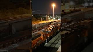 BNSF train with transformer railfanning trains [upl. by Petulah168]