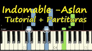 INDOMABLE  Piano Tutorial Cover Facil  Partitura PDF Sheet  Aslan  Narnia  Jesus Adrian Romero [upl. by Christiane]