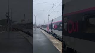 TGV inOui 7330  TGV R 550 en gare SNCF de Lens [upl. by Anwad988]