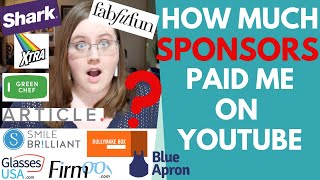 How Much Sponsors Paid Me on YouTube  What YouTubers Make [upl. by Mikey]