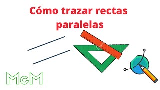 Como trazar rectas paralelas Mica [upl. by Amargo]