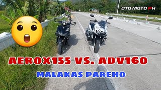 DRAG RACE  ADV 160 VS AEROX 155 [upl. by Dracir]