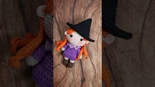 Cute Little Witch Amigurumi amigurumi crochet crochetdoll handmade halloween witch [upl. by Aneloc]