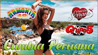 Cumbia Peruana Mix 2023 🍻 Armonia 10 Aqua Marina Grupo 5 Corazón Serrano  Mix Grandes Canciones [upl. by Lorrac]