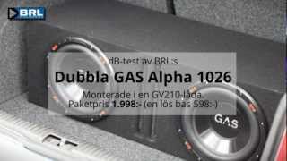 dBtest av dubbla GAS ALPHA 1026 [upl. by Buxton19]