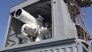 Laser Weapon System LaWS demonstration aboard USS Ponce [upl. by Kaslik]