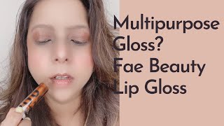 Fae Beauty Lip Gloss in the Shade Becoming Multipurpose Gloss [upl. by Russia237]