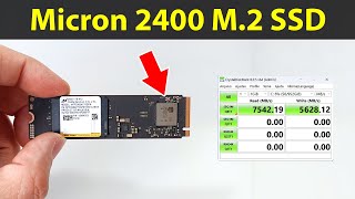 Speed test of the SSD Micron 2400 NVMe Gen4 M2 2280 SSD 512GB1TB2TB Can it reach 7500 MBs [upl. by Ociral]