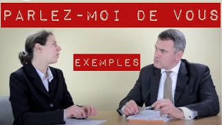 Parlez moi de vous entretien dembauche  exemple de présentation avec simulations [upl. by Kolnos593]