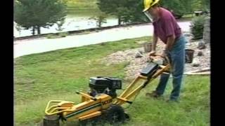 Stump Cutter Operation and Safety – Handlebar Stump Cutters [upl. by Aenotna973]